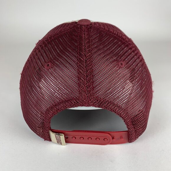 Arizona Coyotes NHL Beige Red Relaxed Fit Snapback Trucker Hat - Picture 3 of 5